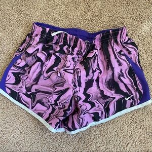Nike marbled running shorts